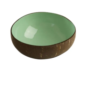 Bols en coquille de noix de coco laqués de couleur, faits à la main, durables, décoration de table, approvisionnement B2B - Product Image 2