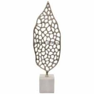 Escultura decorativa casera hecha de metal de alta calidad pulida brillante plateada del diseñador creativo moderno del arte en el precio más bajo - Product Image 4