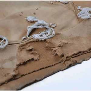 High Quality Custom Made Casual Distressed Hoodies Winter Streetwear Clothing with Hooded Collar Cotton <b>Polyester</b> <b>Hoodie</b> - Product Image 5