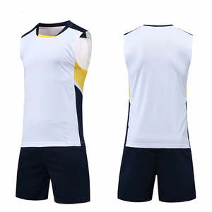 Conjunto de Camiseta de Voleibol Amarilla sin Mangas para Hombre al por Mayor, Color Personalizado, Impresión por Sublimación Profesional, Ropa de Voleibol de Alta Calidad - Product Image 1