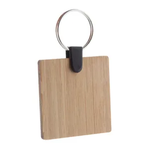 Portachiavi Ecologico in Bambù Bambry con Moschettone Promozionale - Product Image 3