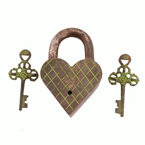 OEM <strong>Lock</strong> with Multiple Padlock Key Chain Available In Customized Design <strong>Heart</strong> Shape Available