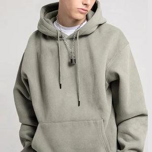 Sudadera con Capucha Extra Grande para Hombre, Diseño Minimalista, Invierno, 2 Piezas, Algodón Suave Transpirable y Ecológico, Venta al por Mayor - Product Image 4