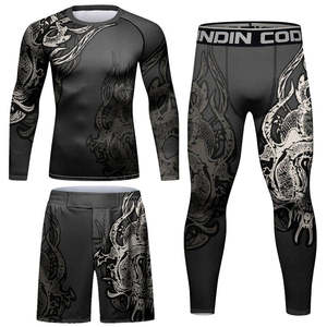 Combinaisons de sport, shorts MMA, rashguard sublimé, vêtements de compression BJJ, rashguard de boxe pour homme, ensembles respirants - Product Image 3