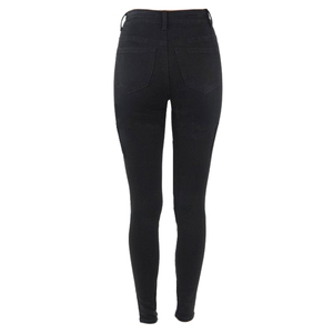 Jeans skinny taille haute pour femmes grandes tailles Saleh Enterprises, denim écologique délavé clair, polyester/coton, hiver - Product Image 3