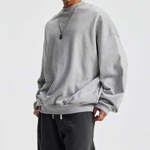 Sweat-shirt pour homme, sweat-shirt à demi-zip pour homme, personnalisé, uni, 100% coton, haut à porter, impression numérique, tricoté, logo personnalisé, 380g - Product Image 6