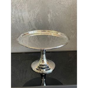 Wholesale Decorative Metal Cake Display Tray Elegant Silver Pedestal Cake Holder Catering & Wedding Table Centerpiece Cake Stand - Product Image 4
