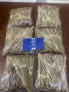 Selecciones de cóctel de bambú natural verde, anudado pincho, cóctel decorativo, pinchos de nudo de bambú, herramientas de barra BLFC - Product Image 5