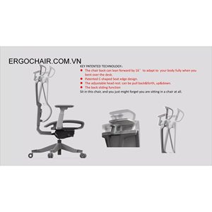Silla Ergonómica Moderna Ergochair Pro 2, Silla Giratoria de Malla con Elevación para Oficina en Casa, Espuma, Tela, Aluminio, Plástico, PU - Product Image 6