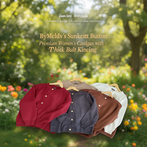 Cárdigan de Punto Premium para Mujer ByMeldev Sunkist, Estilo Casual, Liso y Estampado, Bordado, para Otoño e Invierno - Product Image 2
