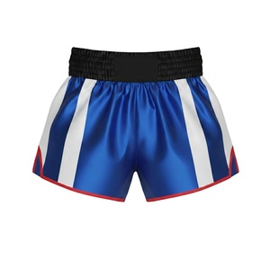 Pantalons de fitness unisexes respirants à taille haute, shorts élastiques de Muay Thai, shorts respirants de MMA, de gym, de boxe et de kickboxing - Product Image 5