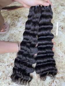 12A Paquetes de cabello humano rizado con cierre Conjunto Tejido virgen de cabello rizado Proveedor mayorista Extensión de cabello vietnamita - Product Image 2