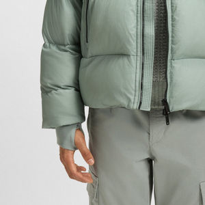 Veste matelassée pour homme, prix d'usine, coque en nylon, isolée, chaude, légère, pour un ajustement décontracté et confortable, prix de gros, col montant - Product Image 3