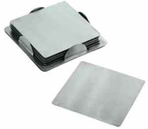 Meilleures ventes Ensemble de montagnes russes en acier Dessous de verre en acier inoxydable Dessous de verre en acier en vente Acier inoxydable de haute qualité - Product Image 2