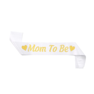 Écharpe en satin « Future Maman » pour fête de révélation du sexe du bébé, pour femmes enceintes, fournitures de décoration pour fête de naissance - Product Image 6