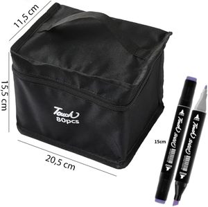 30/80/168 Colors Dual Tip Alcohol Art <b>Markers</b> Set with Canvas Bag Drawing <b>Marker</b> <b>Pen</b> for Sketching Coloring Fine and Dual tip - Product Image 3