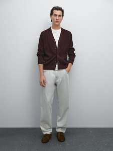 2026 Men's Lazy Style <b>Button</b> Knitted <b>Cardigan</b> Sweater Jacket Autumn Korean Style Casual Loose Polyester / Cotton Anti-Pilling - Product Image 2