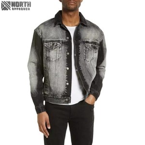 OEM/ODM Vente de gros Manteau de ville de haute qualité Vestes jeans personnalisées Veste denim boutonnée à manches longues pour hommes Utilitaire et qualité - Product Image 1