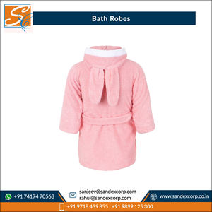 เสื้อคลุมอาบน้ำสำหรับเด็กทำจากผ้าฝ้ายอเนกประสงค์ลาย100% หรูหราปรับโลโก้และขนาดที่กำหนดเองสำหรับผู้ขายในอินเดีย - Product Image 6