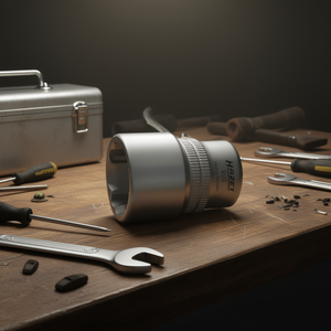 Hazet 1/2'' 6-Point Square <b>Socket</b> with Traction Profile and Knurling - Product Image 3