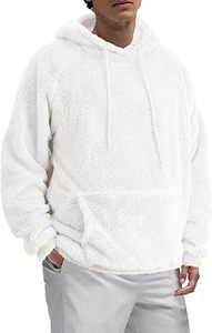 เสื้อฮู้ดลำลองสำหรับผู้ชายผ้าคอตตอนขนแกะแบบ100% ระบายอากาศสีทึบ - Product Image 2