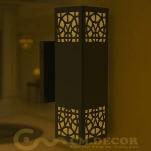 Applique murale moderne DTT.002.09 avec LED 220V, télécommande, corps en fer et aluminium, blanc chaud CCT pour application intérieure maison et hôtel - Product Image 1