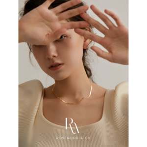 Collana a Catena Spina di Pesce Placcata in Oro 18K Anti-ossidazione - Product Image 2