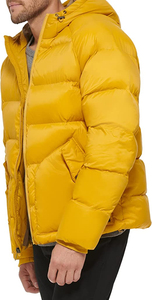 Blouson d'hiver pour homme de haute qualité, imperméable, à col montant, avec logo personnalisé, en nylon, décontracté, à capuche - Product Image 3