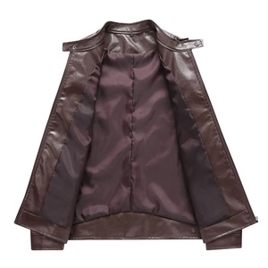 2025 nouveauté hiver manteaux personnalisés veste en cuir personnalisé équitation motard moto hommes Faux cuir vestes - Product Image 4