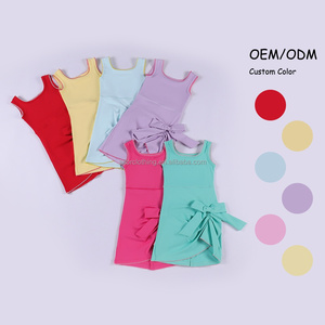 Nuevo Vestido de Yoga de Verano 2026 de Color Liso con Shorts Integrados y Diseño de Ribete Bordado para Actividades Diarias, Envío Rápido - Product Image 3