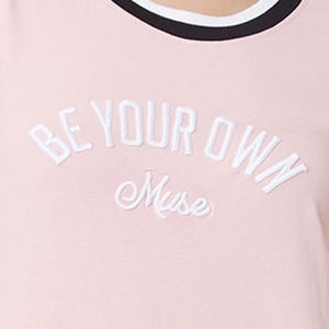 2025 Pakistán fábrica directa venta en línea transpirable mujeres Crop Top camisas verano moda bordado diseñado camisetas - Product Image 6