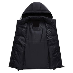 Chaqueta de Burbuja sin Mangas para Hombre, Transpirable y Ecológica, con Capucha, para Invierno, con Logotipo Frontal, Color y Diseño Personalizables - Product Image 3