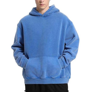 Sudadera con Capucha Unisex de Felpa Gruesa para Invierno, Lavado Ácido, Antiarrugas, Estilo Vintage, Algodón, Talla Grande, para Hombre y Mujer, Color Sólido 2026 - Product Image 1