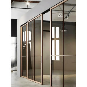 Puertas y Ventanas de <span class=keywords><strong>Terraza</strong></span> para Casa de Estilo Australiano con Puerta Corredera de Rejilla de Doble Vidrio de Aleación de Aluminio Moderna - Product Image 1