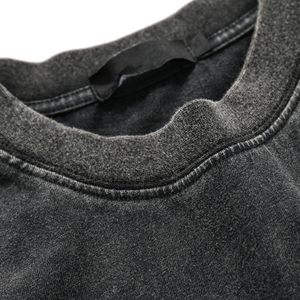 2025 personalizado 220gsm Unshrinkable Qualified Cotton Plain Black Custom Mens Vintage Acid Wash T Shirt - Product Image 3