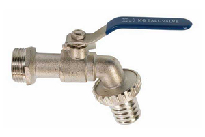 Rubinetto con attacco per tubo e leva in acciaio inox 1/2" (GUT 55IM1) - Product Image 1