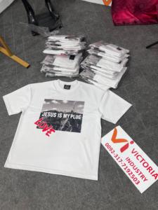 Streetwear Screen Printed Sun Fade Acid Wash T Shirt Custom Vintage 100% Cotton Heavy weight Distressed Sun Faded Boxy T-Shirts - Product Image 3