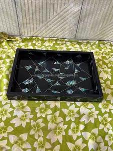 Bandeja de Madera Tradicional de Tamaño Personalizado, Hecha a Mano, para Servir Café, Aperitivos, con Logotipo Personalizado/OEM, para Bodas, Hogar, Hotel, Restaurante, Venta al por Mayor - Product Image 3