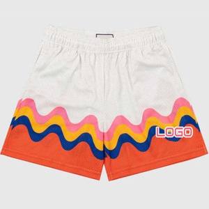 Pantalones cortos de poliéster de diseñador de entrenamiento Fitness Running Workout Gym Sports Short para hombres y mujeres Sublimación Impreso High Street Style - Product Image 3