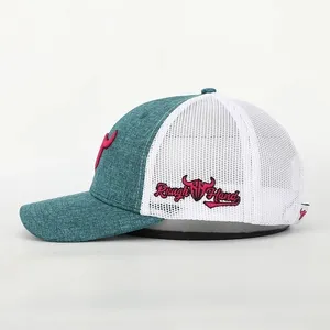 หมวกกีฬาปักลาย5แผงสำหรับทุกเพศหมวกเบสบอลทำจากผ้าอ๊อกซ์ฟอร์ดพร้อมพิมพ์โลโก้แบบใช้มือ - Product Image 3