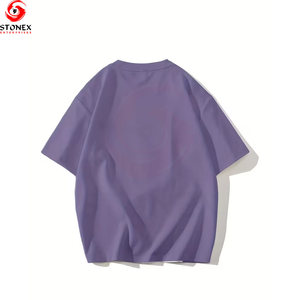 T-shirt surdimensionné pour homme, tendance printemps, streetwear, tissu en coton premium, respirant, écologique, séchage rapide, logo personnalisé, privé - Product Image 3