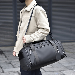 Sac de voyage unisexe de luxe en tissu Oxford avec fermeture éclair, compartiment à chaussures séparé sec/humide, grande capacité, pour sport et fitness - Product Image 5