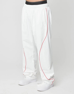 Pantalon de survêtement décontracté personnalisé ample ample jambe large poids moyen imperméable respirant haute rue Style hommes Vintage Cargo élastique - Product Image 2