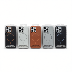 Funda Protectora Ligera Magnética con Diseño Liso y Textura de Lichi en Relieve para Teléfono Móvil A36 - Product Image 1