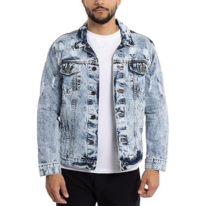 Dernière mode Veste en jean à impression personnalisée pour hommes Street Style Vêtements décontractés pour hommes Veste en jean à vendre - Product Image 3