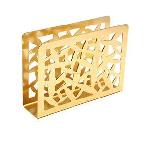 Customized Sheet Metal Napkin <b>Storage</b> Holder Dispenser Holder Napkin <b>Towel</b> Tissue Basket Table Centerpiece Napkin Holder - Product Image 2