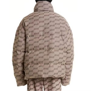 New Fashion High Quality Men's Puffer <b>Jacket</b> Bubble Coat <b>Padded</b> Winter Custom Stand Collar <b>Waterproof</b> Windproof - Product Image 2