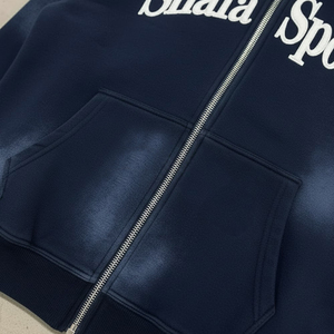 Chándales al por Mayor con Logotipo Personalizado, Nuevo Modelo, Chándales de Alta Calidad para Hombre, Chándales con Bordado y Parches Desgastados - Product Image 6