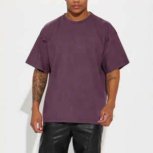 Fabricante personalizado de los hombres de la camiseta recortada de hombro caído de algodón de peso pesado de gran tamaño Boxy Fit al por mayor - Product Image 6