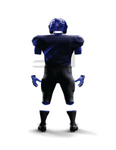 Ensemble de maillot et pantalon de football américain à impression numérique, 100% polyester, tissu léger, séchage rapide, fermeture à boutons pour le sport - Product Image 2